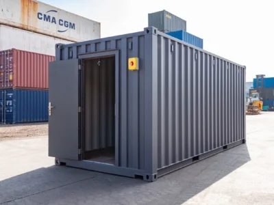Enhanced 20ft Standard Shipping Container – Grey Finish