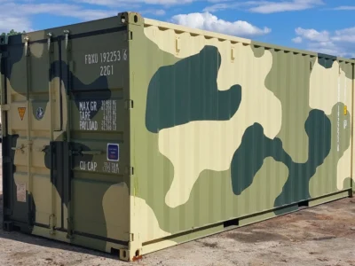 Camouflage New One Trip 20ft Shipping Storage Container Easy Open Door – USA